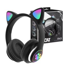 Wireless Headphones STN-28 Cat Ear Black Wireless Headphones STN-28 Cat Ear Black